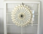 Shabby Chic French Wreath - Antique French - Shabby Chic - Shabby French - French Decor - Home Decor - Paper Wreath - Wreath - Book Wreath