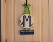 Newborn hospital door hanger/wreath