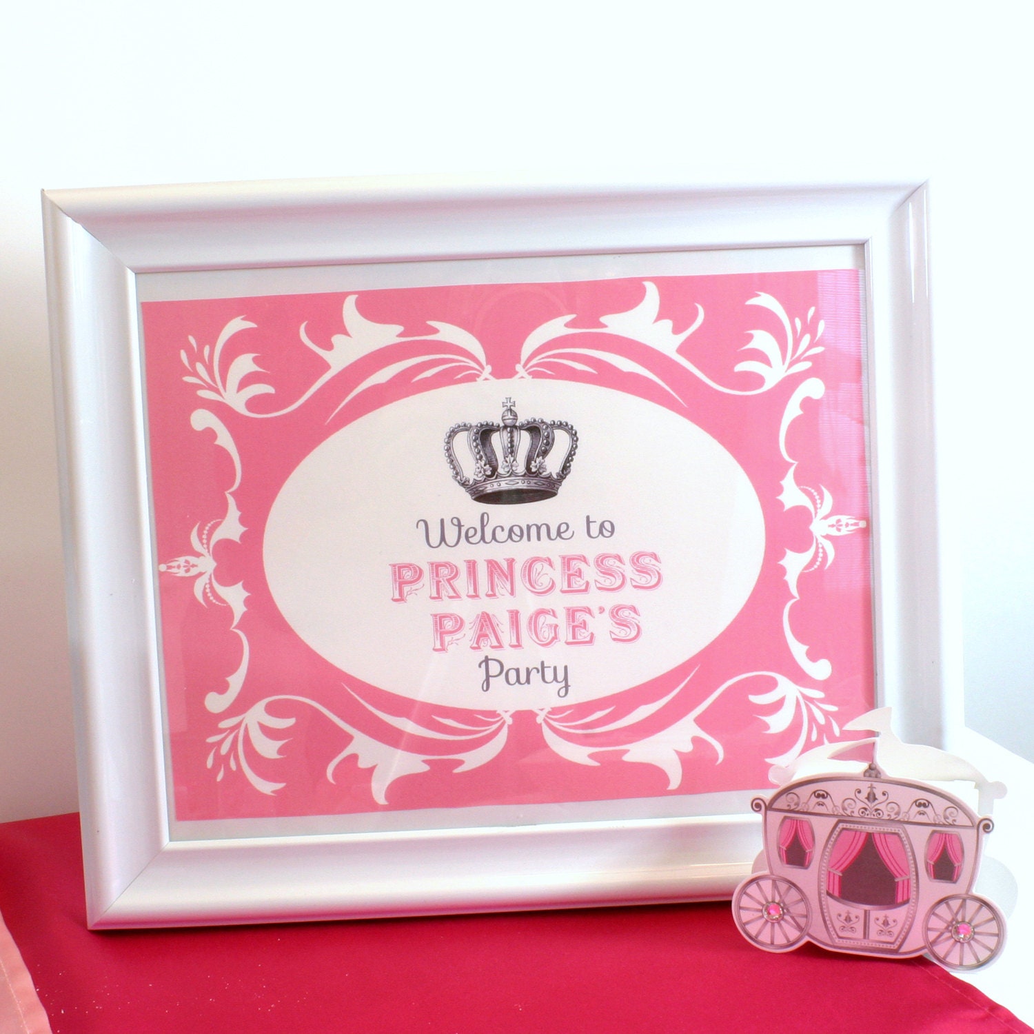 PRINTABLE Princess Custom Party Sign Il_570xn