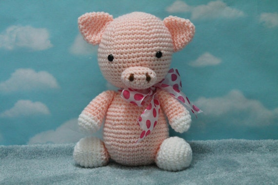 Items similar to Clover the Pig Stuffed Animal on Etsy