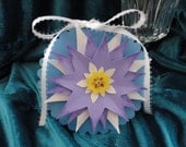 Star Waterlily Paper Flower Greeting Card