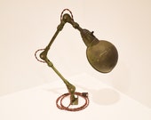 Industrial Articulating Task Lamp - Vintage Fostoria Shop Work Light - reLuminate