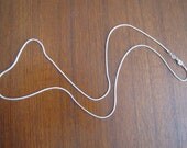 2 for 10, 20", Silver Plated, Costume Jewelry, 1.2mm Snake Chain