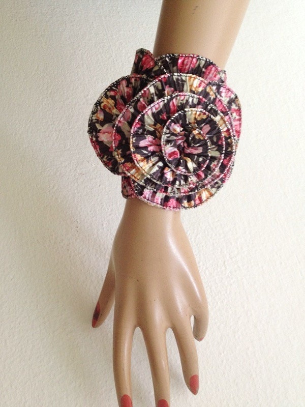 Items similar to Bracelet Fabric, Bracelet Cuff Bracelet, Fabric
