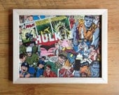 Origin of the HULK comic Collage
