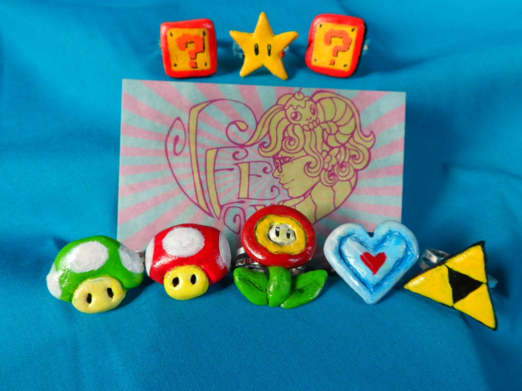 Nintendo Rings - Veevi Launch Item, Geek, Cute, Nerdy, VideoGames
