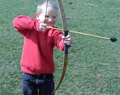 TOY BOW, Archery Set For The Little Ones, Includes 3 Rubber Tip Arrows