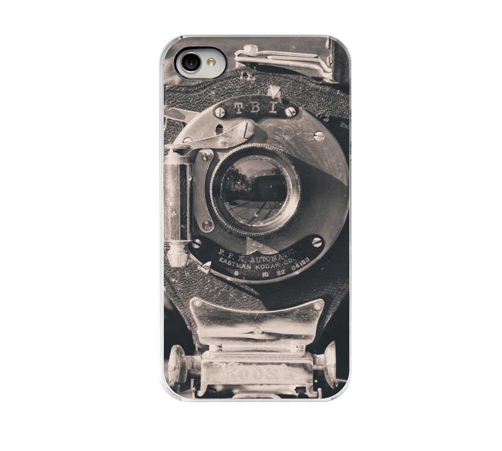 iPhone Case - Retro Camera iPhone 4/4S or iPhone 5 Case - Vintage Camera, Antique Kodak Camera iPhone Case, Black and White Photography
