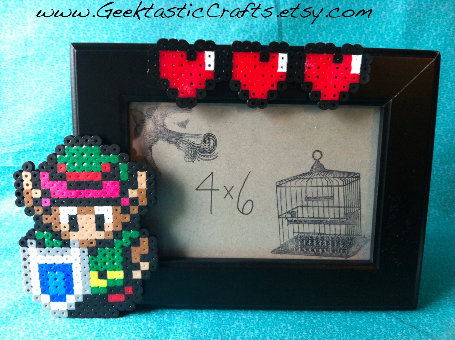 Zelda: Link Perler Frame (4x6) GamerFrame