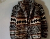 Vintage Wool Print Sweate...