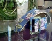 Vintage Blue Floral Print...