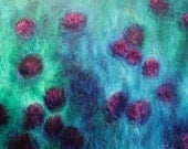 Violet Flowers - Original Painting - 24" x 18" - Leakway