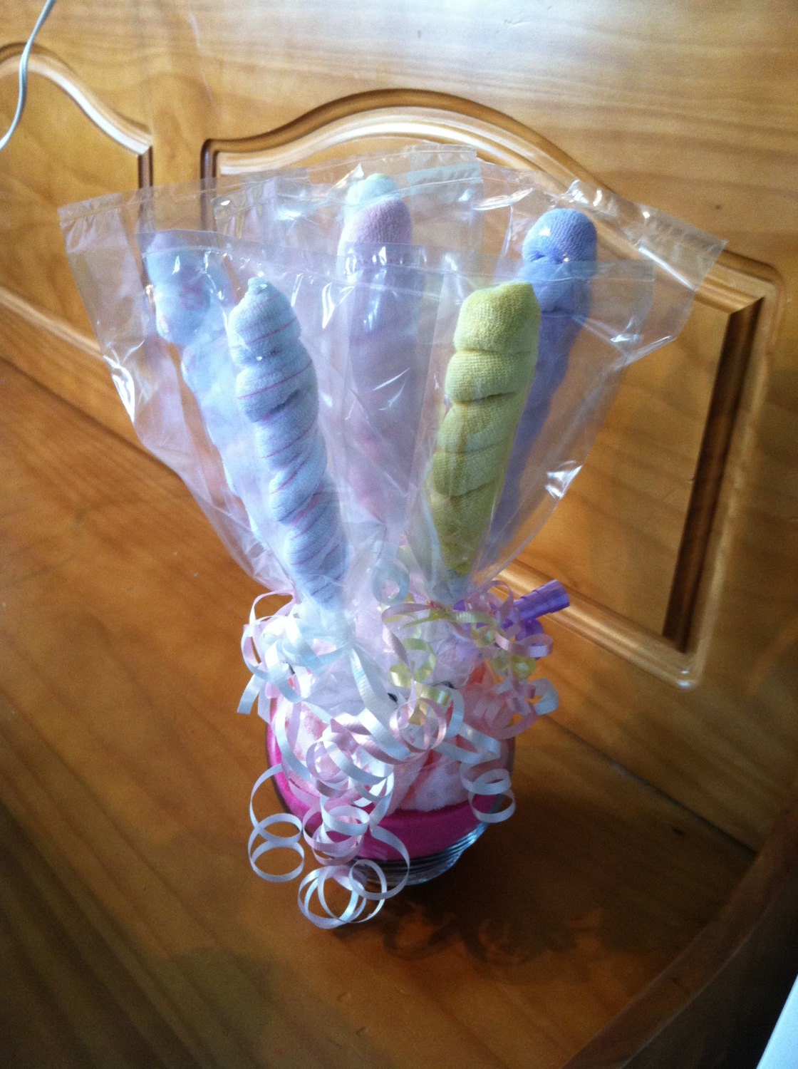 Baby Shower Centerpiece, Lollipops - Spiral