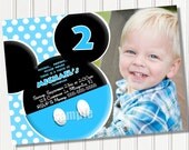 HUGE SELECTION Mickey Mouse Invitation - Red Yellow Black Mickey Mouse Birthday Party Invitations - Mickey Clubhouse Invitation