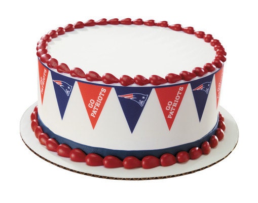 NFL-PENNANT-PATRIOTS- Borders Edible Image Cake Topper Il_570xn
