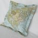 Decorative Antique World Map CUSTOM PILLOW COVER for 16 X 16 Pillow Insert - Envelope Closure