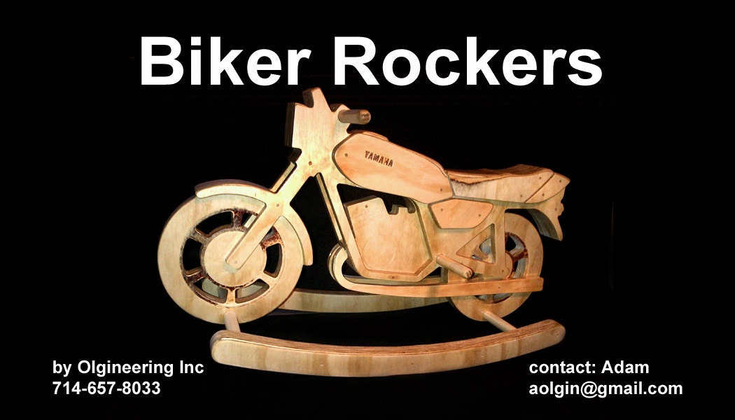 Newest addition to the Biker Rockers. Hand crafted and made in the USA.