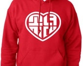 Girls' Generation SNSD Heart Logo Hoodie Hooded Sweatshirt