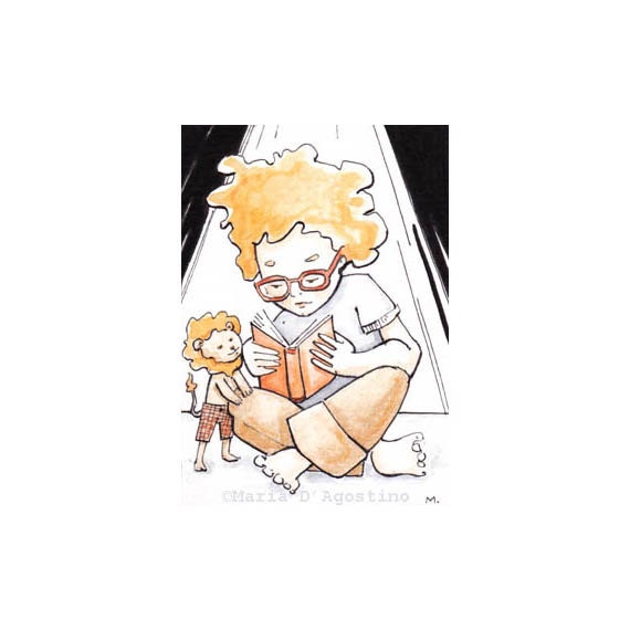 Good Book (original ACEO)