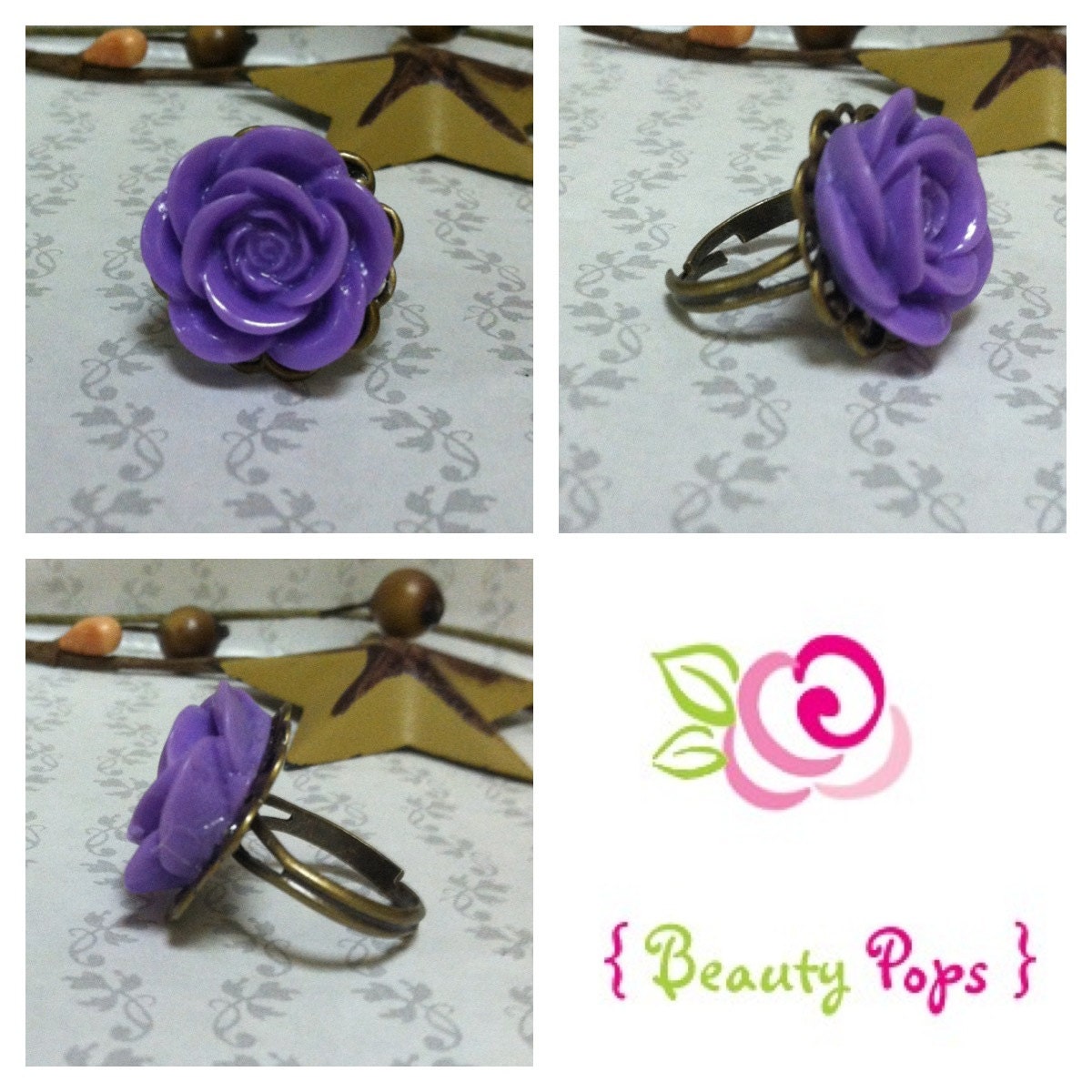 Purple Rose with Bronze Finish