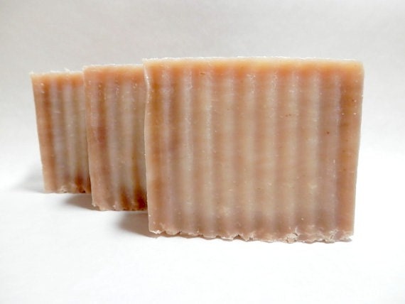 Ginger Coconut Almond Handmade Soap, All Natural Vegan Soap Cold Process