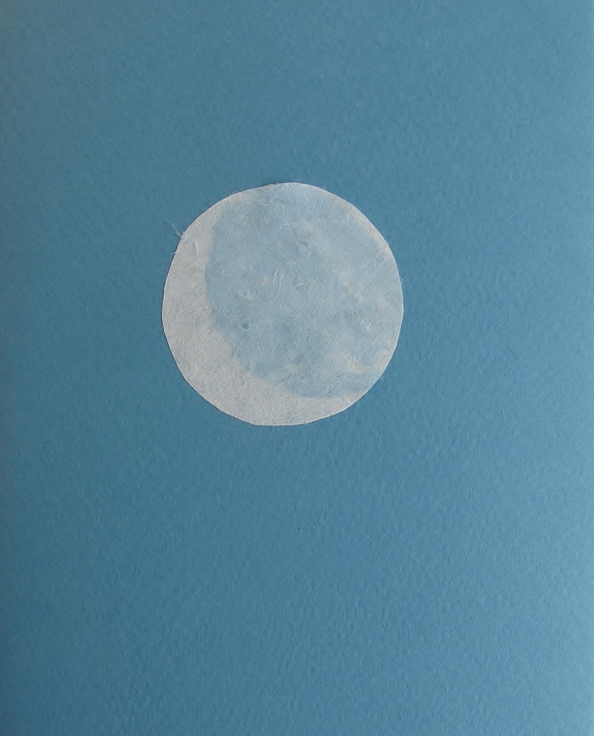 The Moon by Percy Bysshe Shelley, illustrated with block prints