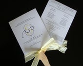 Deposit for 150 Custom Wedding Program Fans