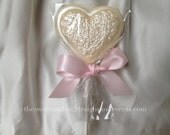 Chocolate lollipop / Baptism Favor/ Wedding Favor by The Sweetest Thing Designs & Events