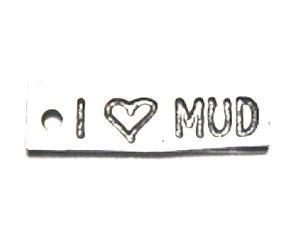 I love mud 5 pieces Pewter Charms
