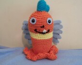 Handmade Amigurumi Friendly Fish- a- Saurus Crochet  Toy