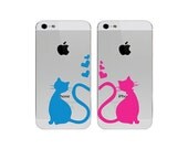 Romantic Vinyl Decal / Sticker to fit all iPhone models and most other smart phones - Custom sizes available - precision die cut romance