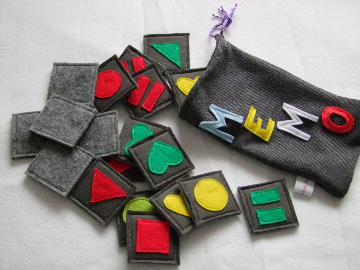 handmade felt Memory game for kids family game