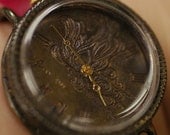 MAGOT2 Pure handmade brass type handcraft  CALSSIC watch  for steampunk Lather and Metal