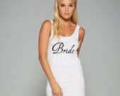 Elegant "Bride" Dress-Top-Tank-Womens Clothing