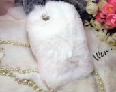 Rabbit Fur iPhone 5 Case iPhone 4 Case, iPhone 4S Case, Warm and Pure iPhone Cases with Muti-colors