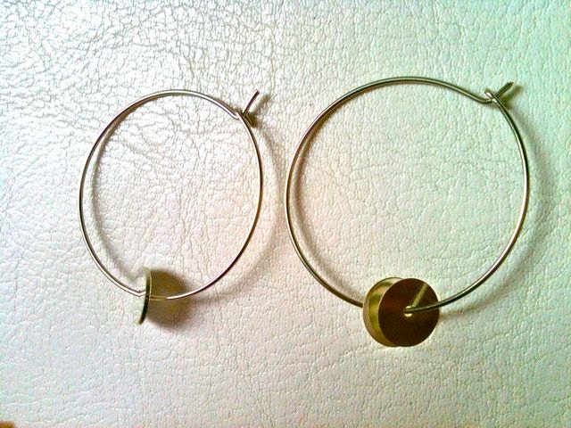 Stylish, simple, concise, unique, handmade, special hoops ear rings