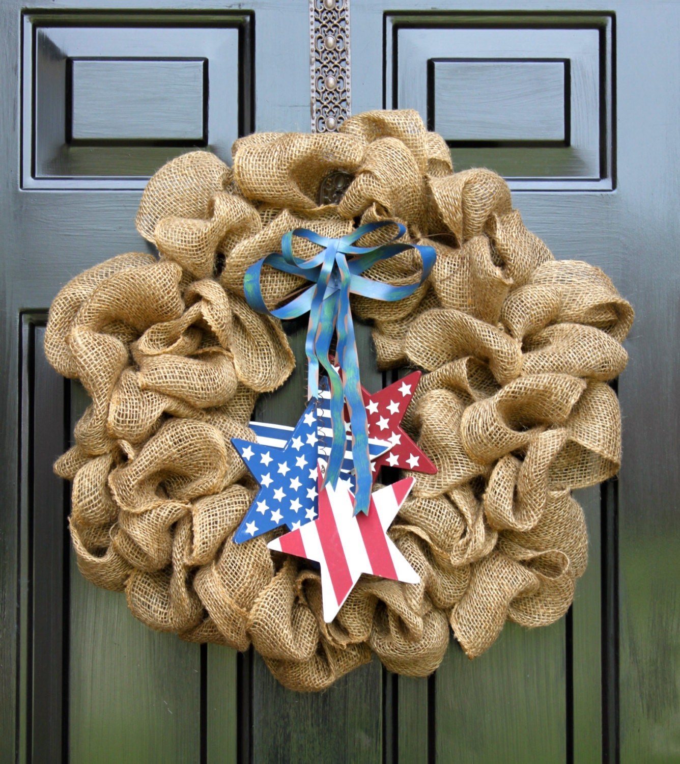 Patriotic wreath- 4th of July - Holiday Wreath - Memorial Day Wreath - Home Decor - Americana - Wreath For Door Gift Idea