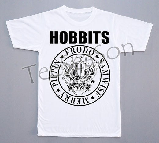 The Hobbits T-Shirt Movie T-Shirt Short Sleeves Tee Shirt White Tee Shirt Women T-Shirt Unisex T Shirt (S, M, L, XL)