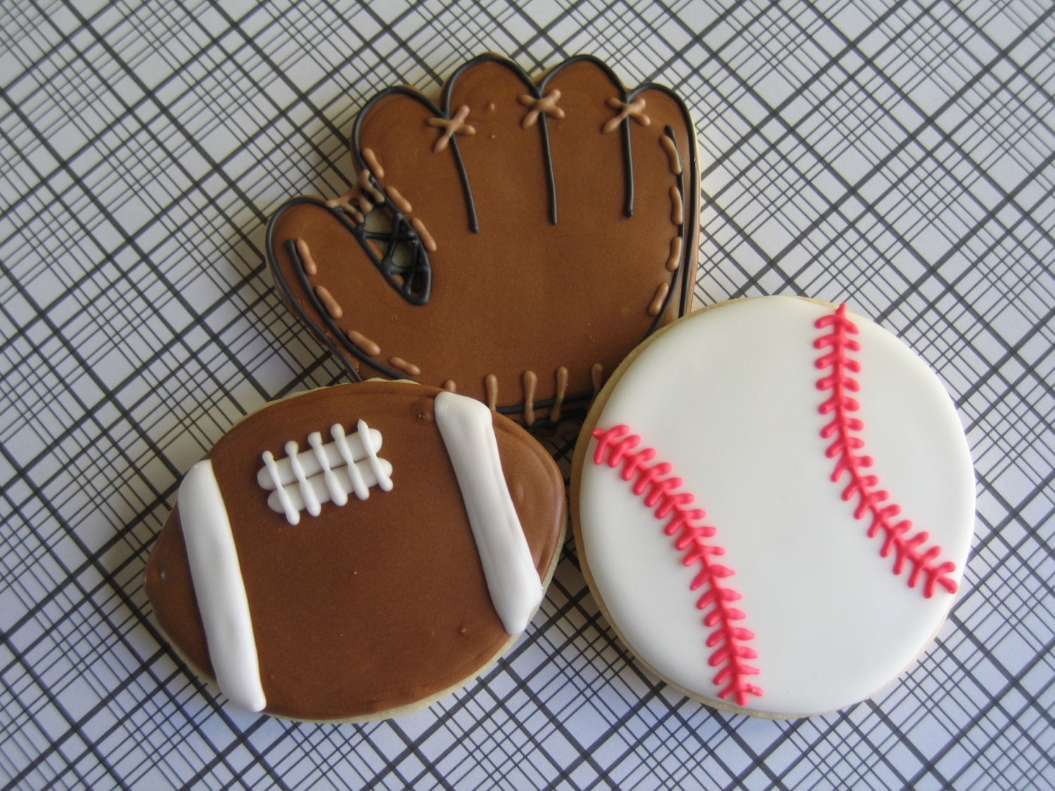 Baseball / Football / Sports Decorated Sugar Cookies 1 Dozen
