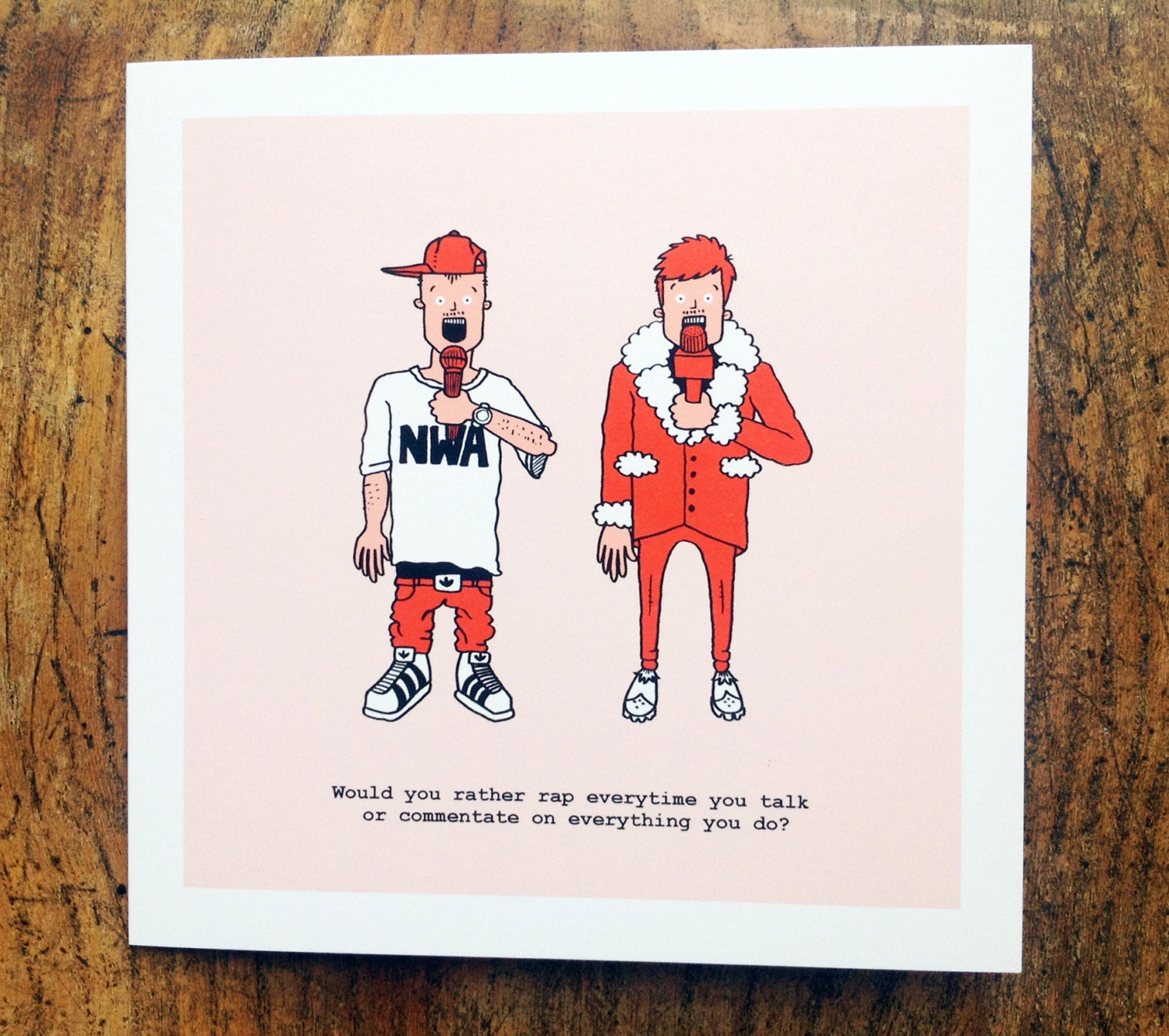 Would You Rather Greeting Card - Rap