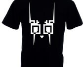 Mens Tshirt  - Black - Twitty - Printed w/ Eco-Friendly ink (S M L XL) Mens T-shirt Short sleeve, Mens Tshirt, Mens T shirt, made in israel