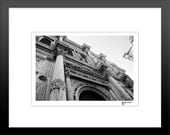 fine art architecture photography, Venice ancient, pillar detail, black and white photo 8x12 inch limited edition art print