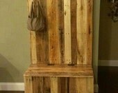 Handmade Reclaimed Pallet Wood Hall Tree/Trunk