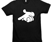 Cartoon Hands Gun Update American Apparel Tshirt (2001)