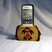 iPhone 4 or iPhone 5 Dock Station - Stand - Holder - Pine - "Kachina Bird"