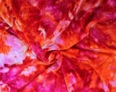 Fat Half Hand Dyed Organic Bamboo Velour - Inferno