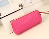 Women Leather Wallet Purse Clutch bag Handbag coins/money/cell phone/makeup tools pink