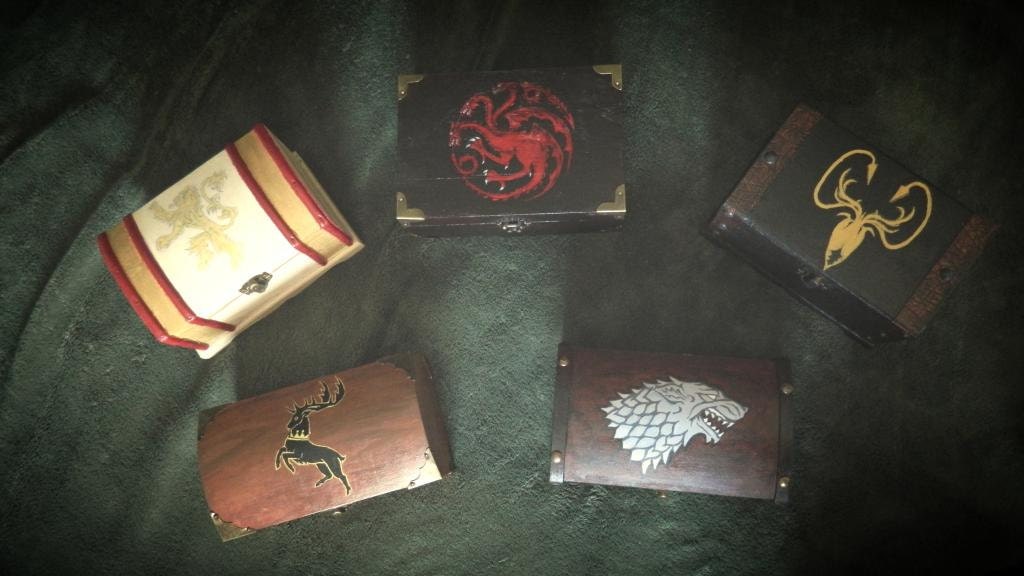 Game of Thrones Keepsake Box Stark Lannister Baratheon Greyjoy Targaryen