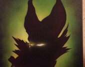Maleficent "The Mistress of all Evil"    Original Sleeping beauty painting on canvas