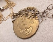 Diana: Vintage Pisces Medallion